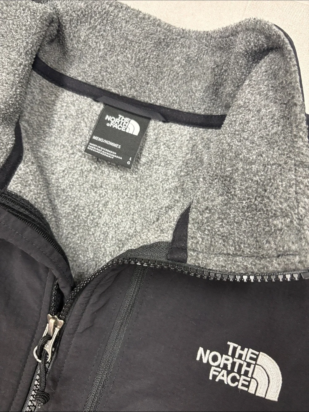 The North Face Gray Full Zip Fleece Jacket